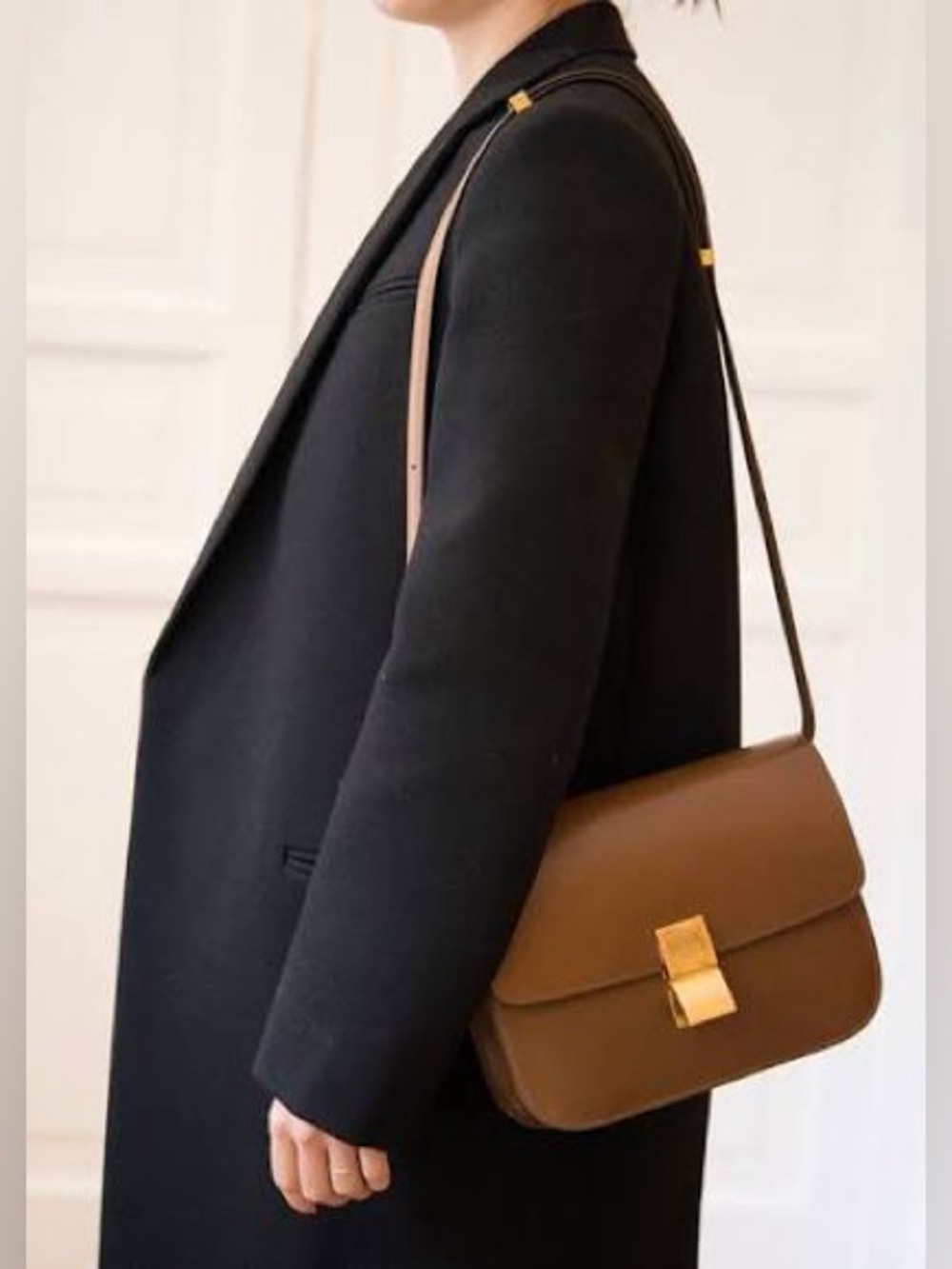 Celine Box Calfskin Medium Classic Box Flap Bag
